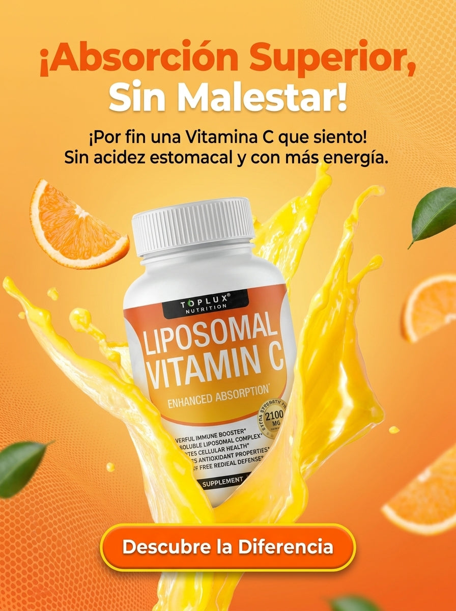 Liposomal Vitamin C – Vitamina C Liposomal de Alta Absorción para Inmunidad, Energía y Piel (60 Cápsulas)