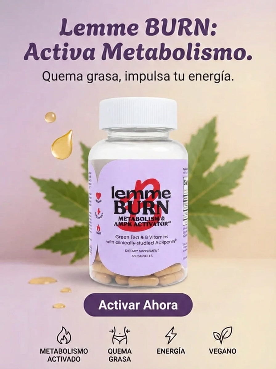 Lemme Burn – Cápsulas para Activar el Metabolismo y Control del Peso (60 Cápsulas)
