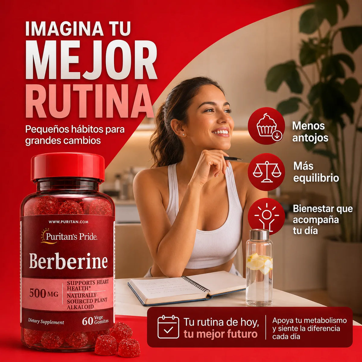 Gomitas de Berberina 500mg Veganas