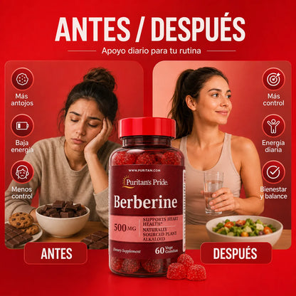 Gomitas de Berberina 500mg Veganas