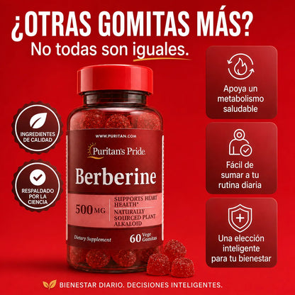 Gomitas de Berberina 500mg Veganas