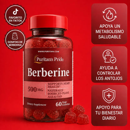 Gomitas de Berberina 500mg Veganas