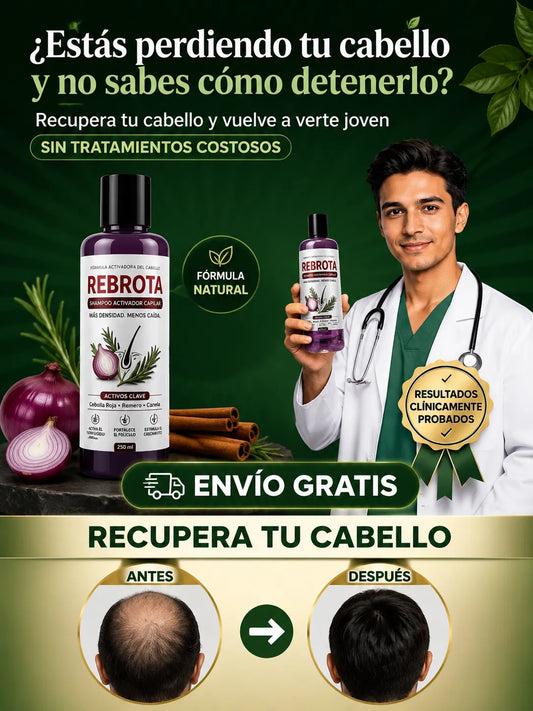 Shampoo de Cebolla – Fortalecimiento Capilar y Control de Caída con Romero y Canela