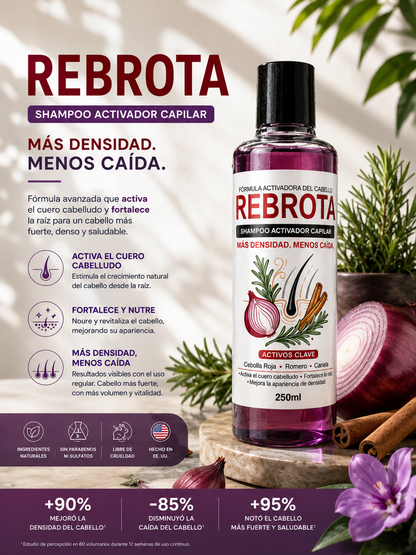 Shampoo de Cebolla – Fortalecimiento Capilar y Control de Caída con Romero y Canela