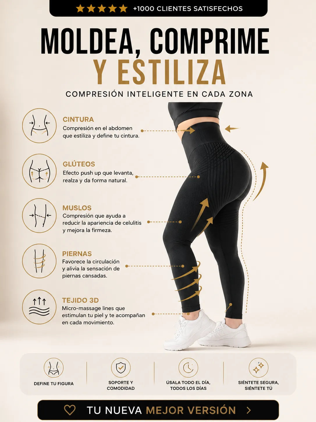 Leggings 3D Anti-Celulitis