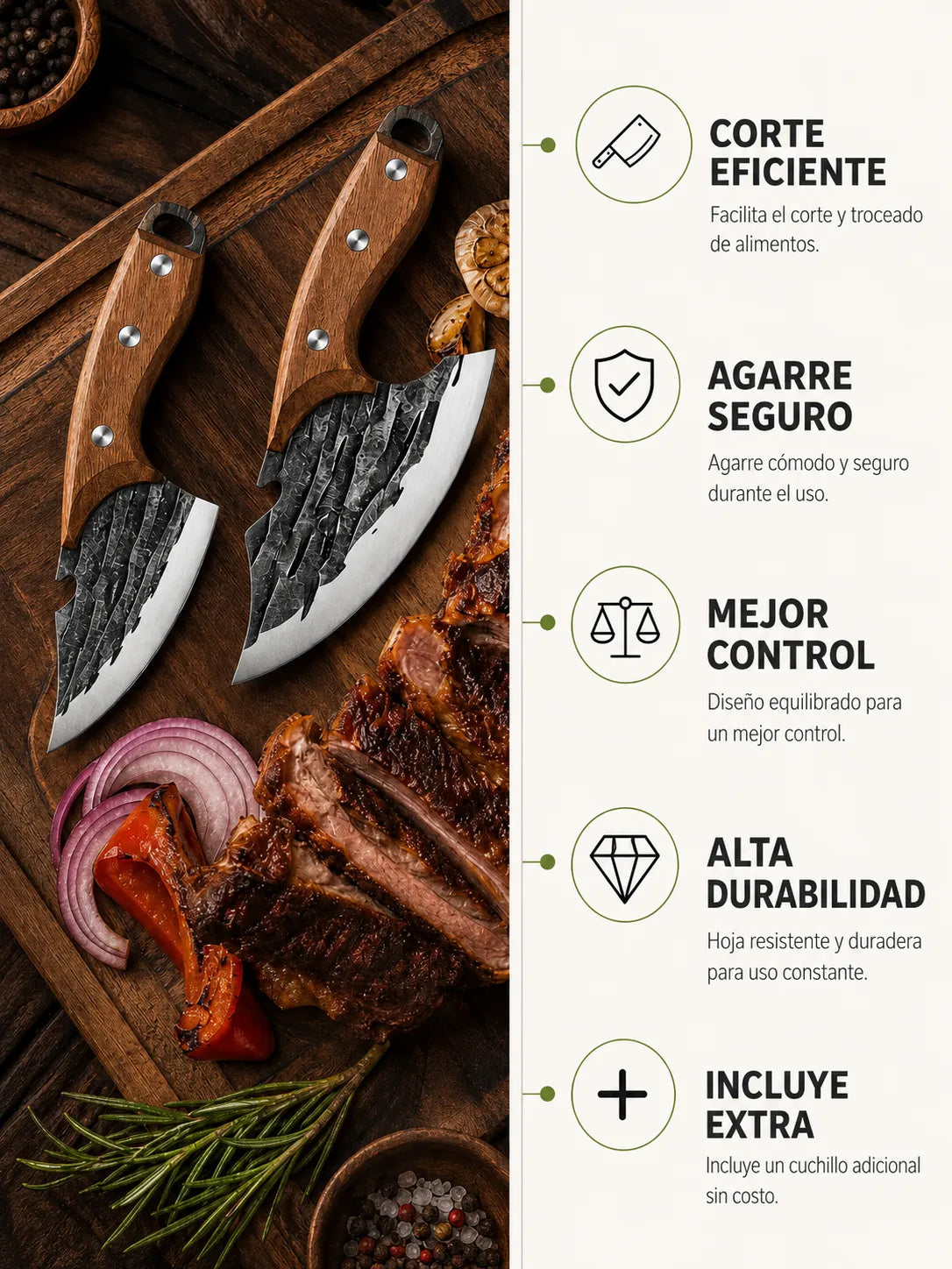Set Cuchillos Forjados