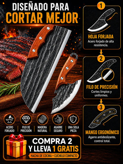 Set Cuchillos Forjados