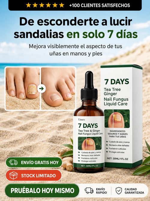 NailCare 7D™ – Sérum Tea Tree Ginger para Uñas