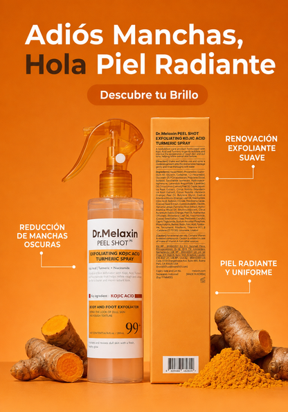 Peel Shot Kojic Acid Turmeric Serum – Sérum Exfoliante Iluminador con Ácido Kójico, Cúrcuma y AHA+BHA (80 ml)