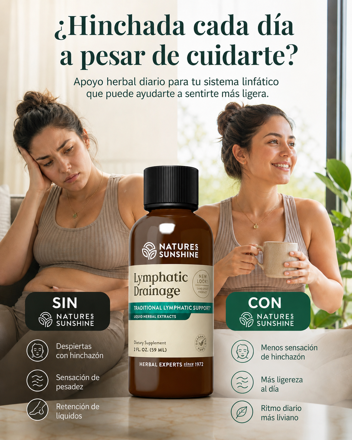 Lymphatic Drainage - Gotas de drenaje linfático para aliviar la hinchazón y deshinchar (100ml)
