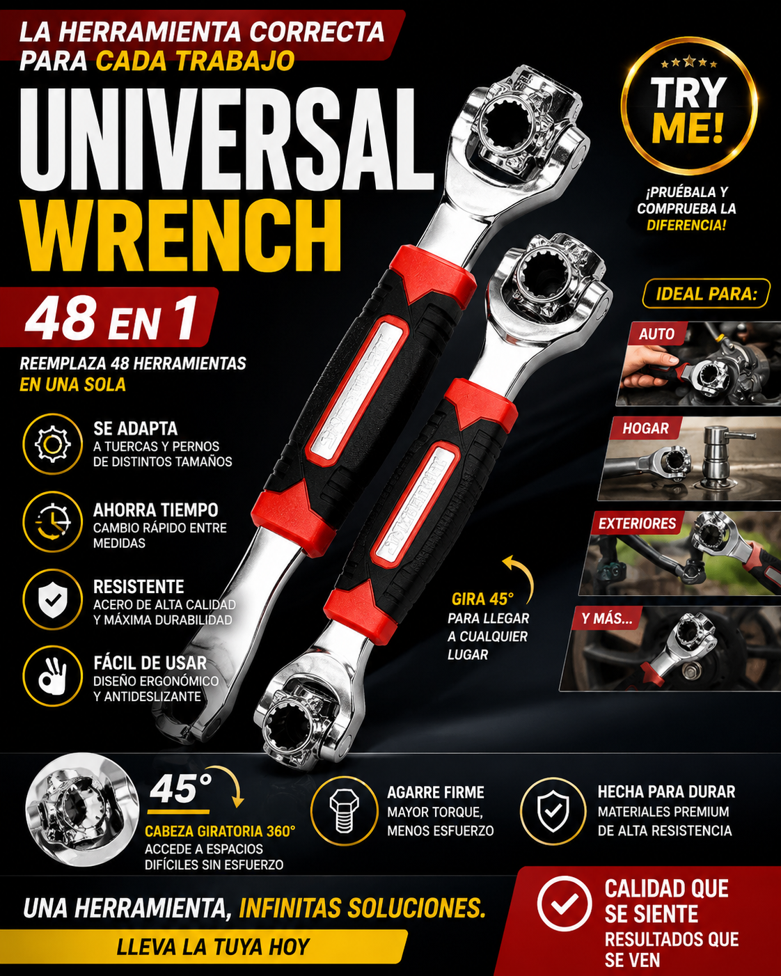 Llave Inglesa Multiusos 48 en 1
