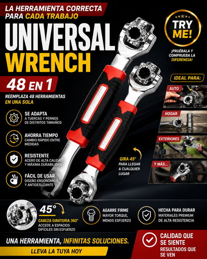 Llave Inglesa Multiusos 48 en 1