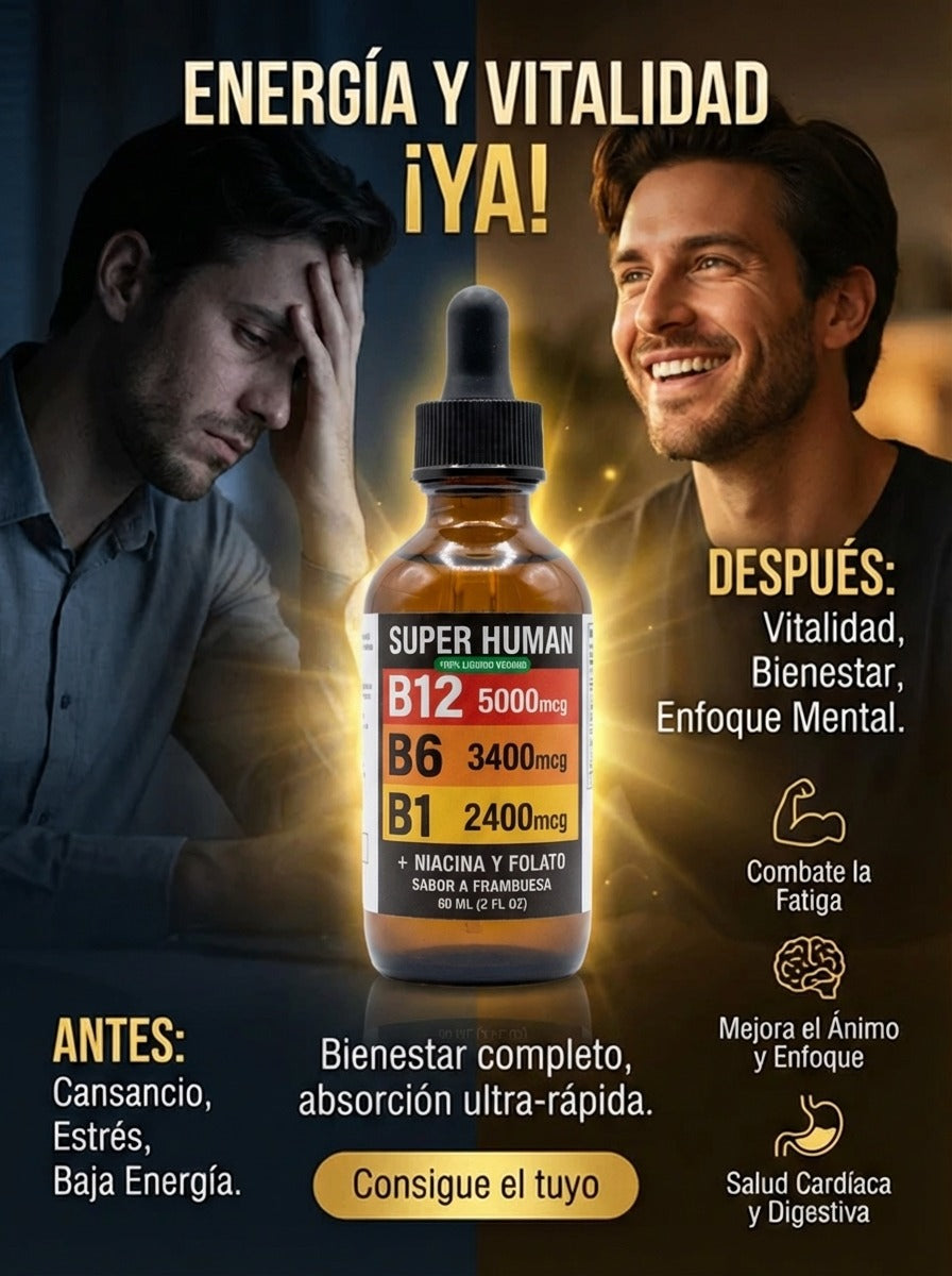 Complejo B12 B6 B1 + Niacina Energía Natural