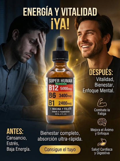 Complejo B12 B6 B1 + Niacina Energía Natural