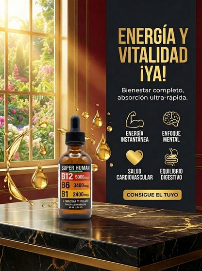 Complejo B12 B6 B1 + Niacina Energía Natural