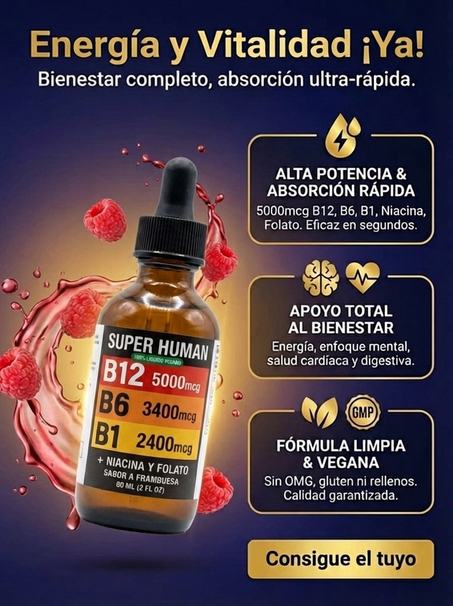 Complejo B12 B6 B1 + Niacina Energía Natural