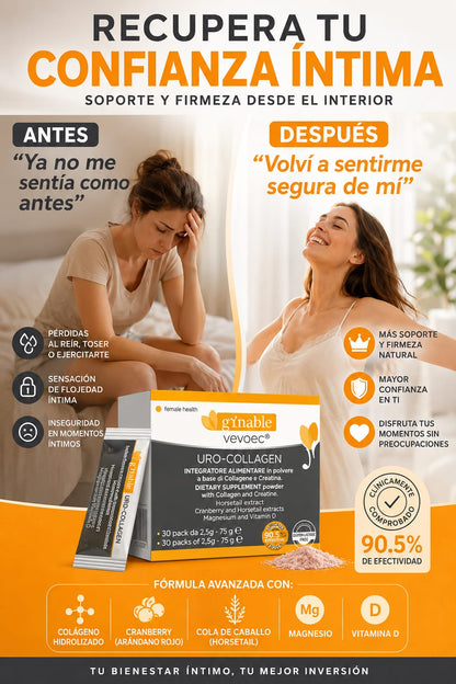 Gynable Uro - Suplemento de Colágeno Estrechante