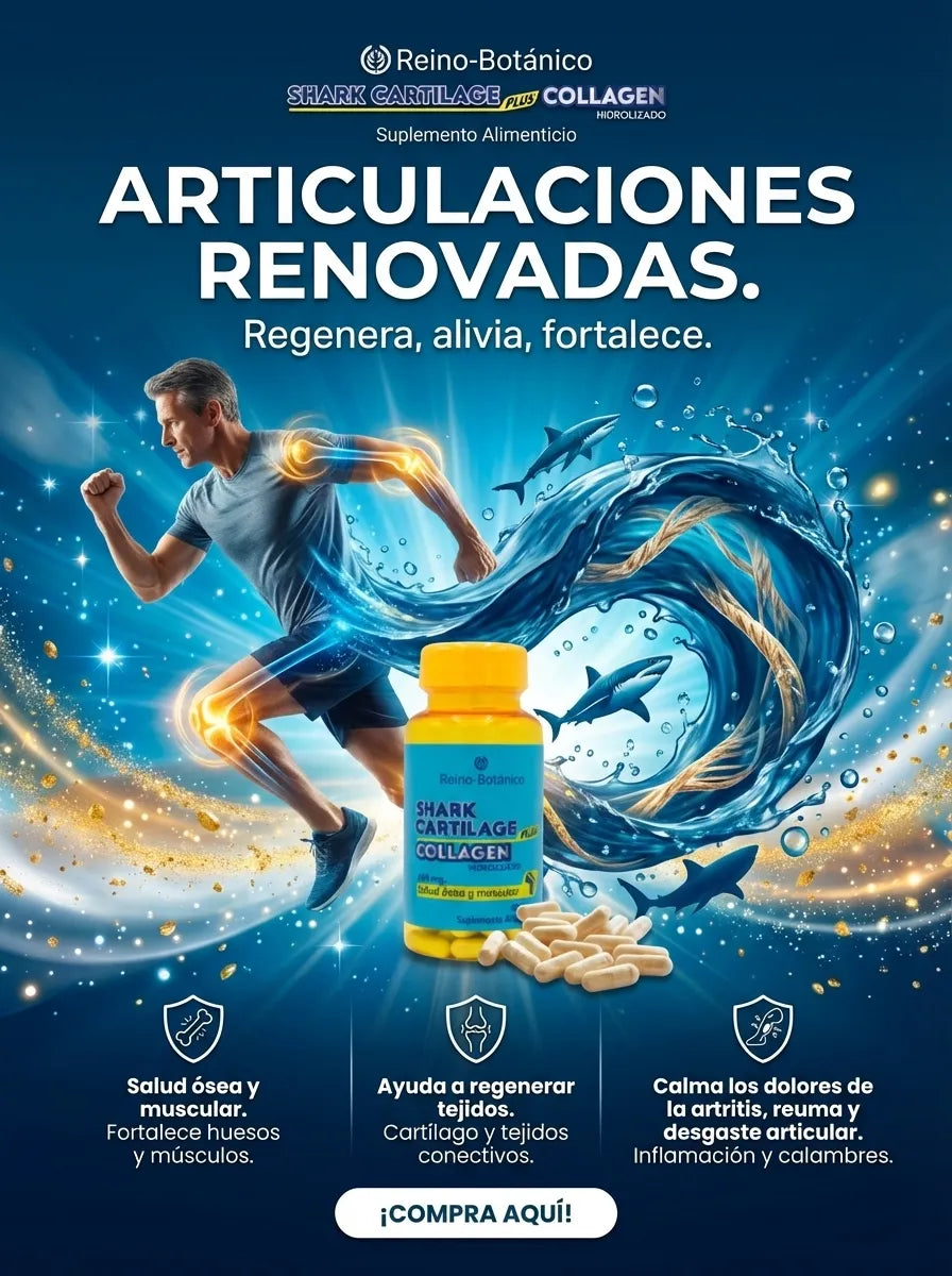 Shark Cartilage Collagen™ – Soporte Articular, Óseo y Regenerativo (120 cápsulas)