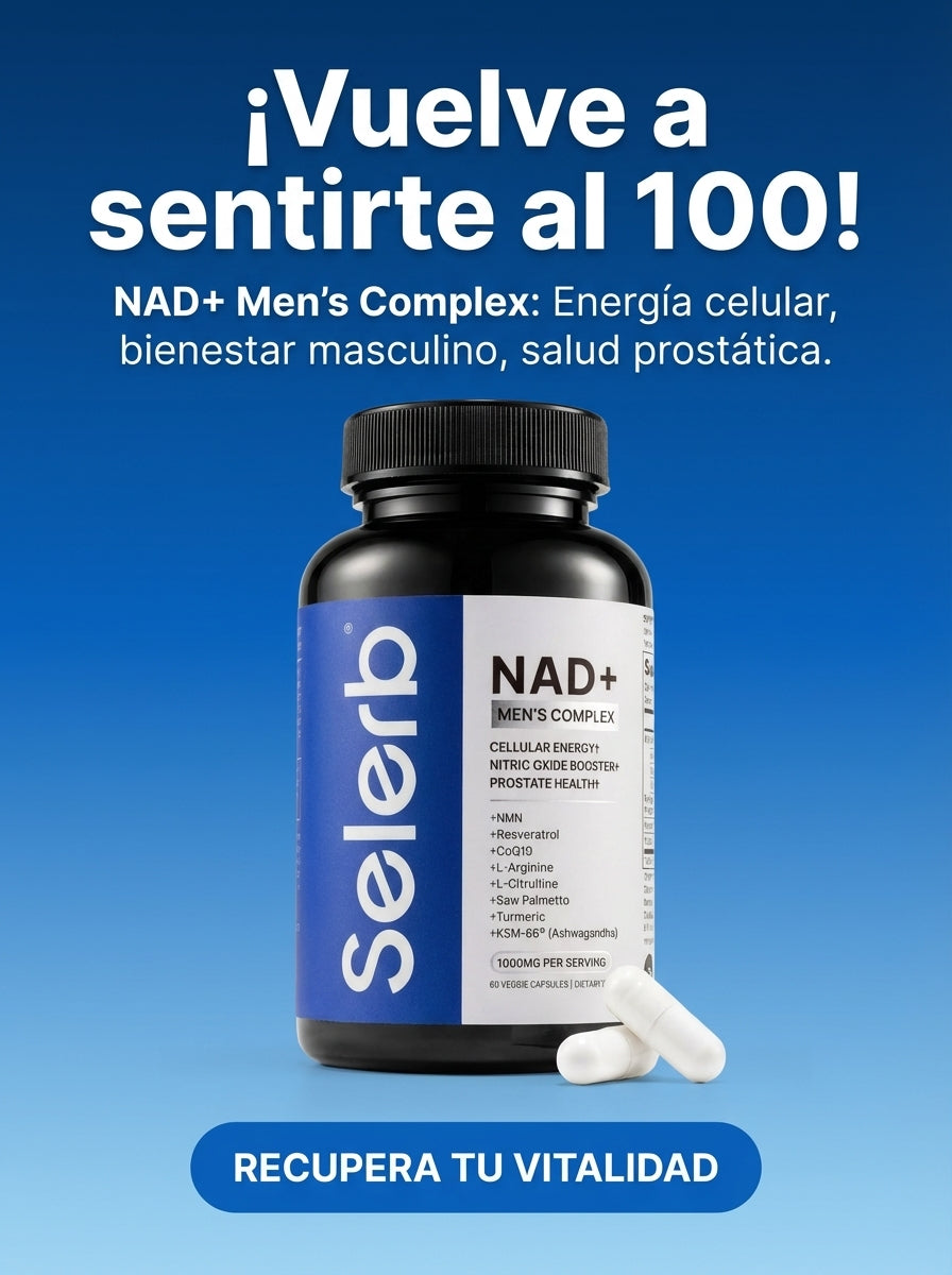 NAD+ Men's Complex – Energía Rendimiento y Vitalidad Masculina (60 Cápsulas)