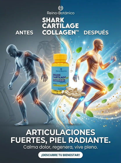 Shark Cartilage Collagen™ – Soporte Articular, Óseo y Regenerativo (120 cápsulas)