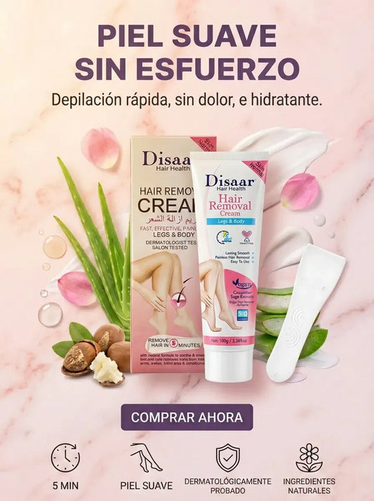 Crema Depilatoria Corporal Suave y Sin Irritación Cuerpo y Rostro Dear She