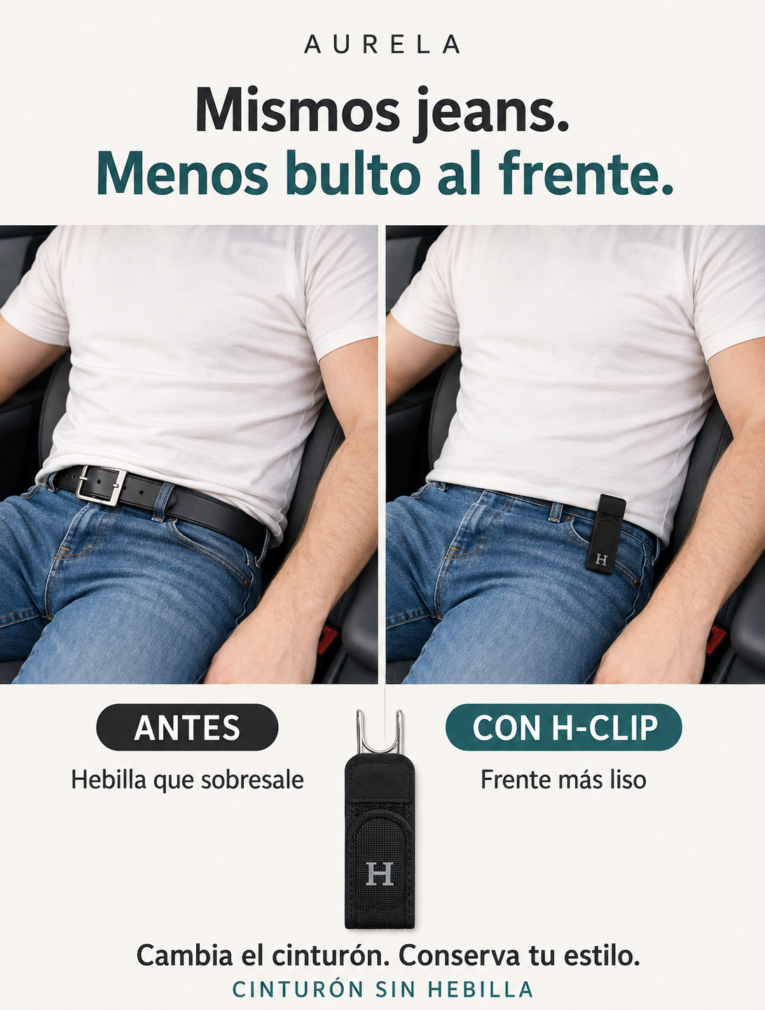 Cinturón sin Hebilla (Pack de 5)