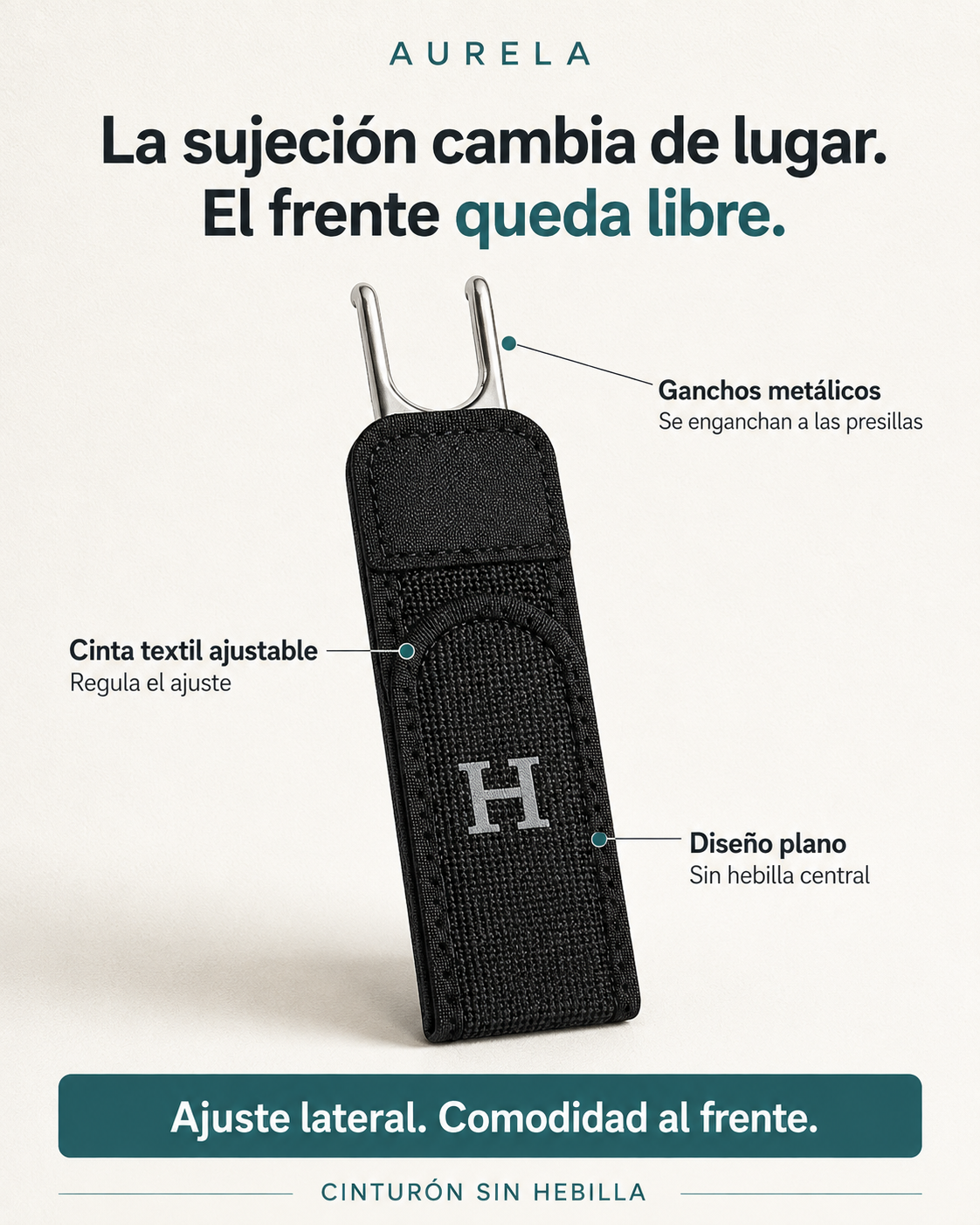 Cinturón sin Hebilla (Pack de 5)