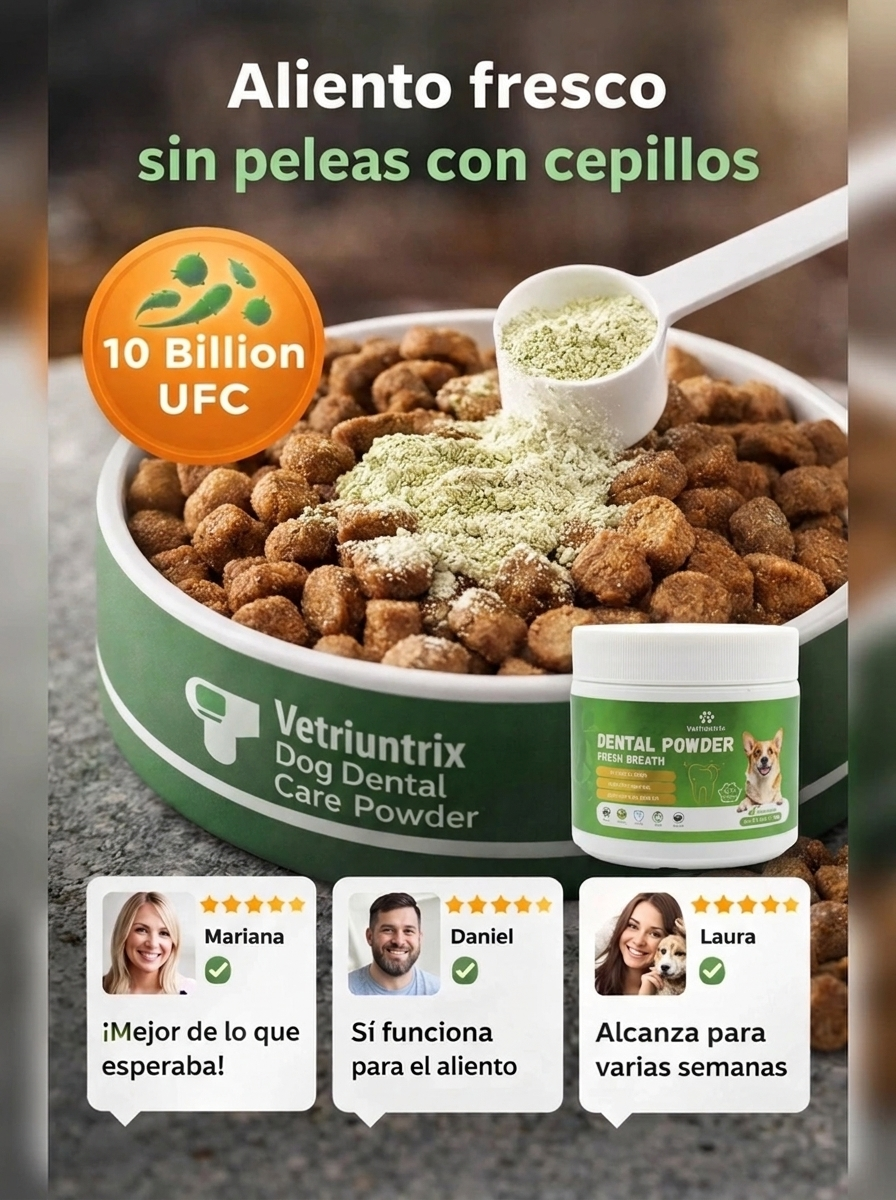 Polvo Dental para Perros Vetriuntrix