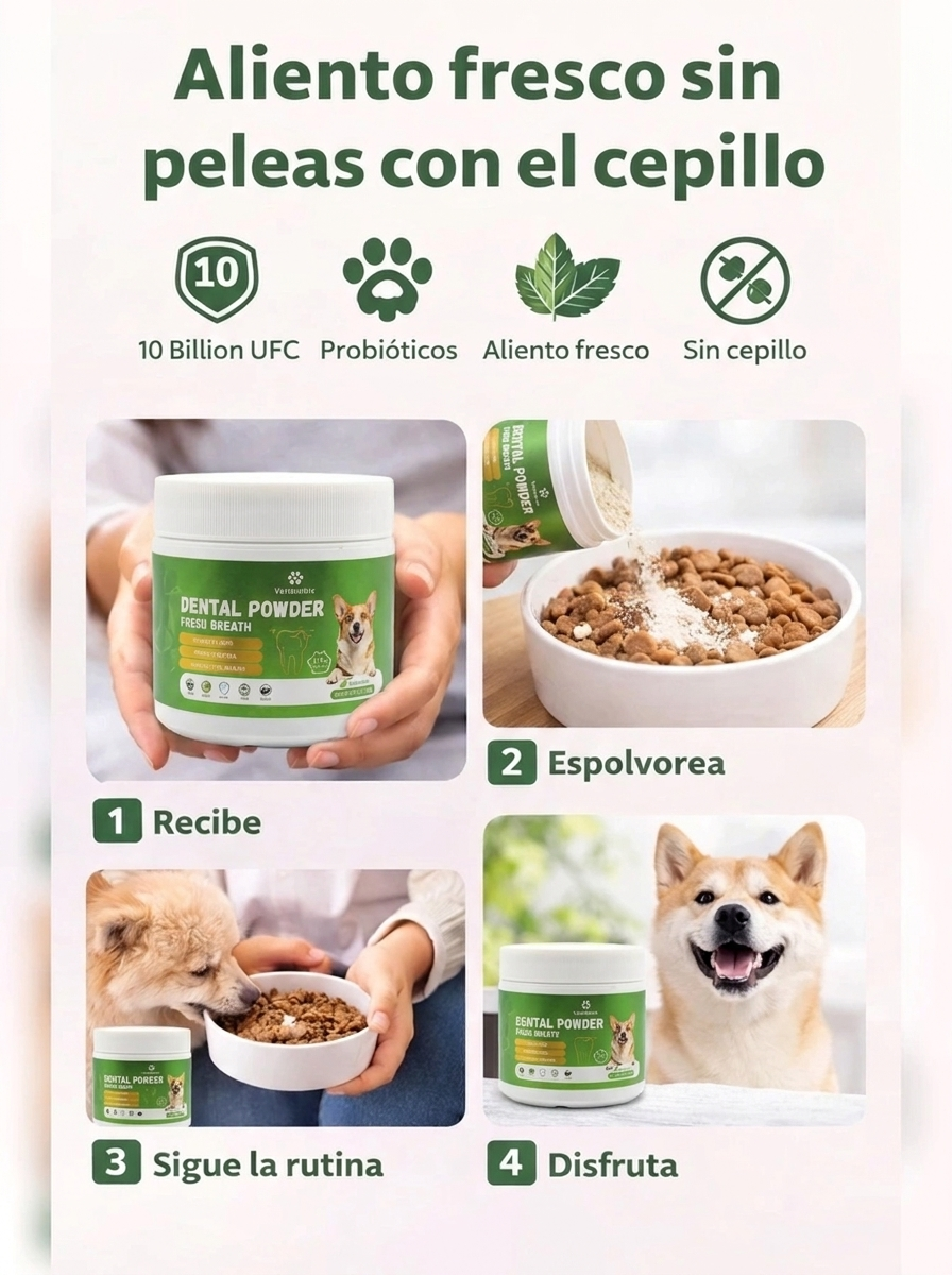 Polvo Dental para Perros Vetriuntrix
