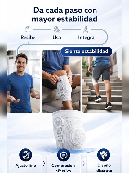 Rodillera de Compresión Ajustable para Dolor de Rodilla y Deporte