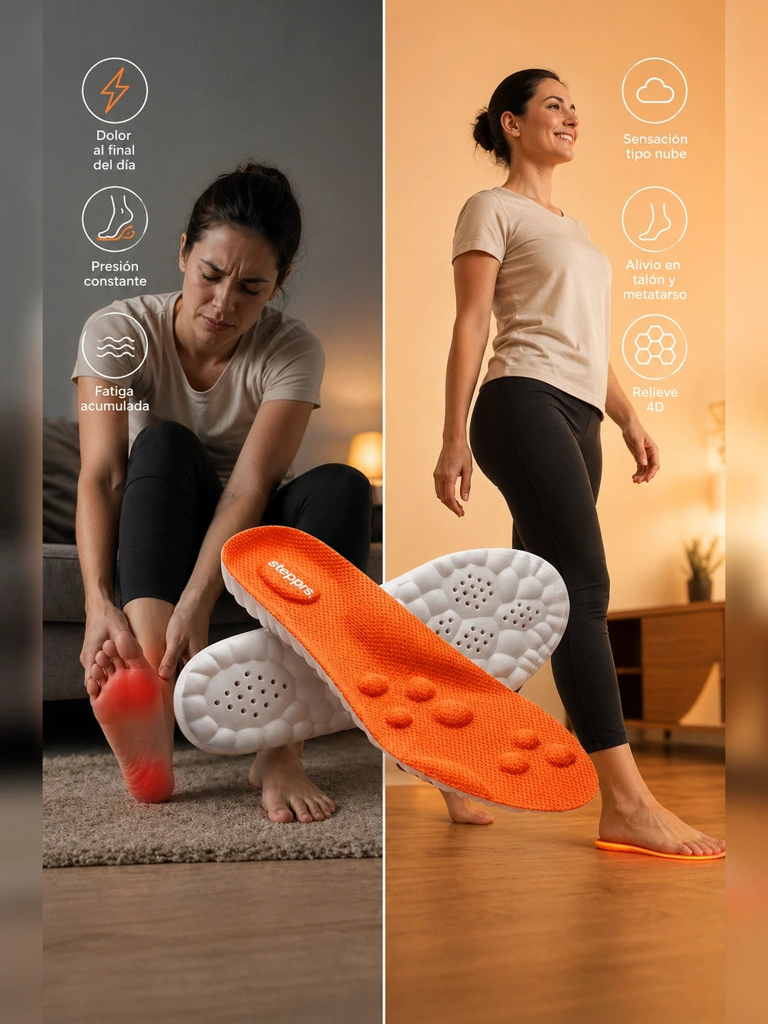 Cloud Insoles - Plantillas de Confort y Alivio Total para Uso Diario