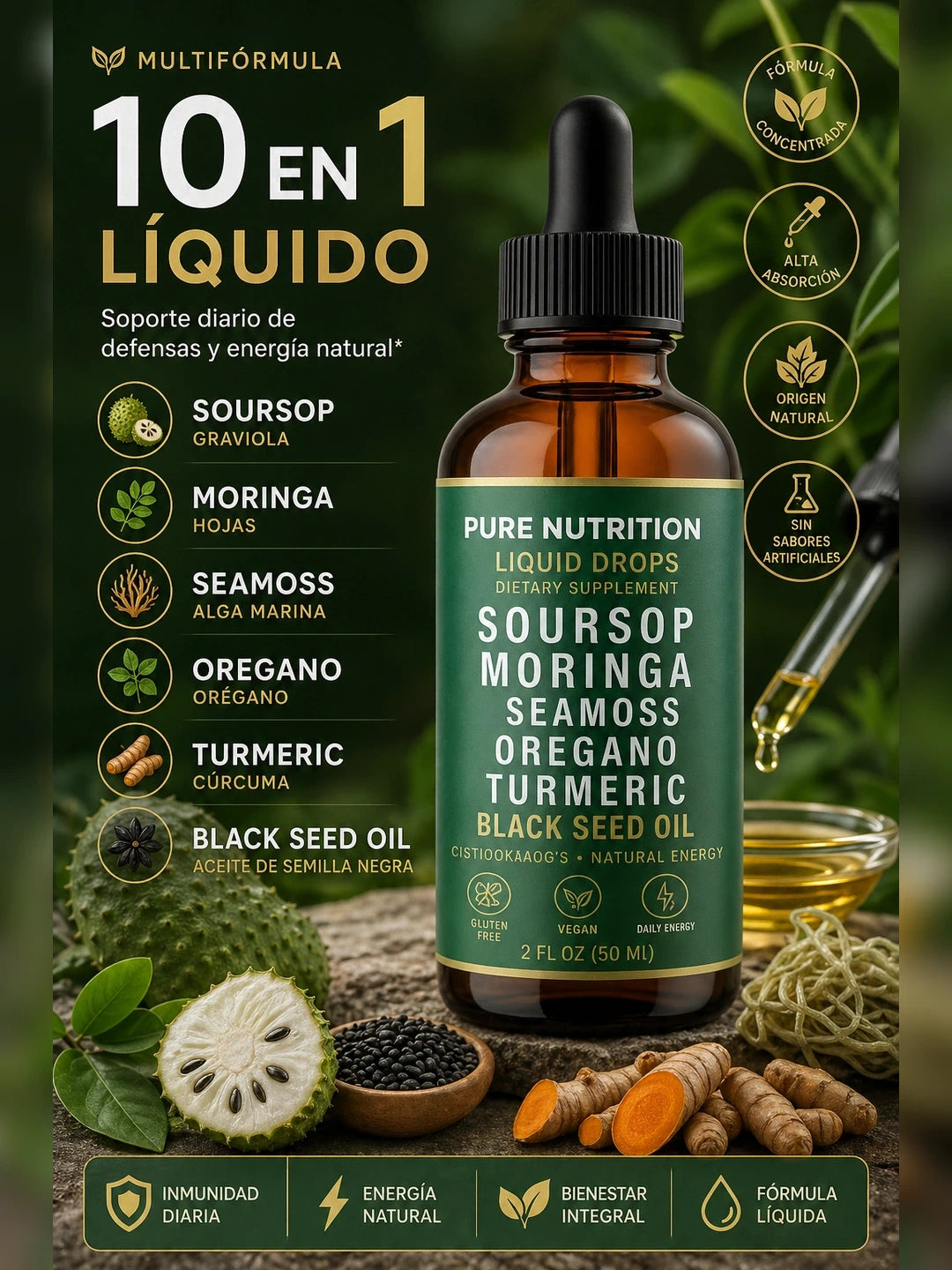 Soursop Drops – Refuerzo de Defensas y Vitalidad Natural (60 ml)