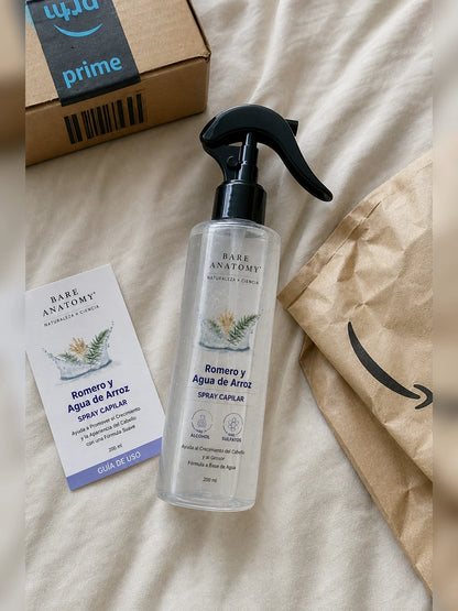 Spray Voluminizador con Romero y Agua de Arroz (200ml)