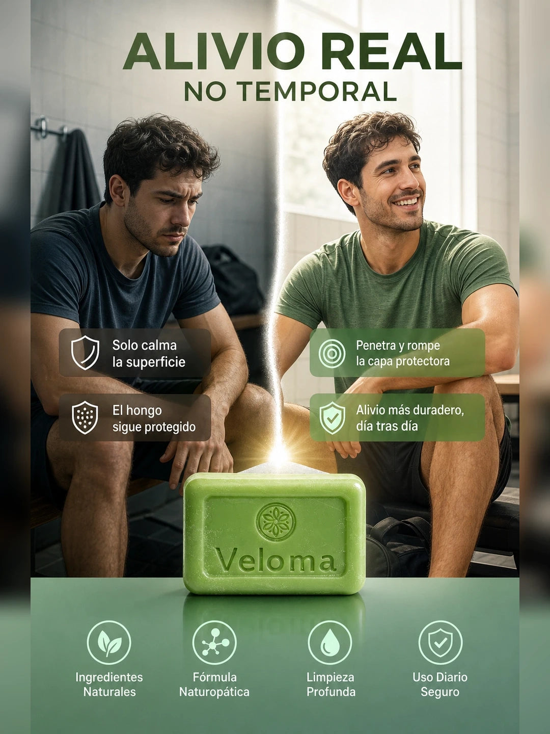 Jabón Veloma Antifúngico – Limpieza Profunda y Protección contra Hongos